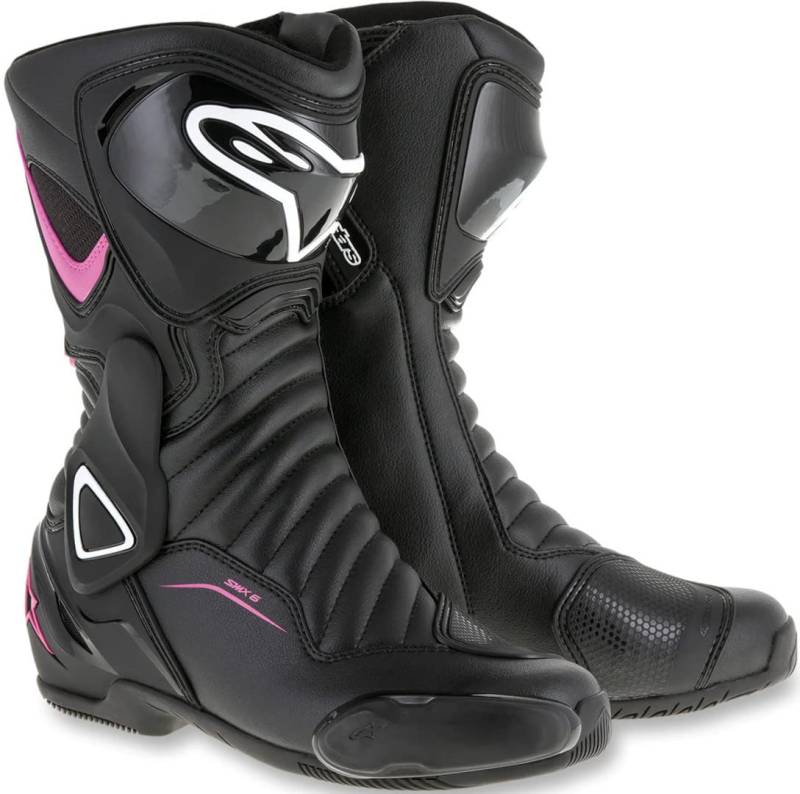 Alpinestars - Motorradstiefel Stella Smx-6 V2 Schwarz Fuchsia Weiss - 40 von Alpinestars