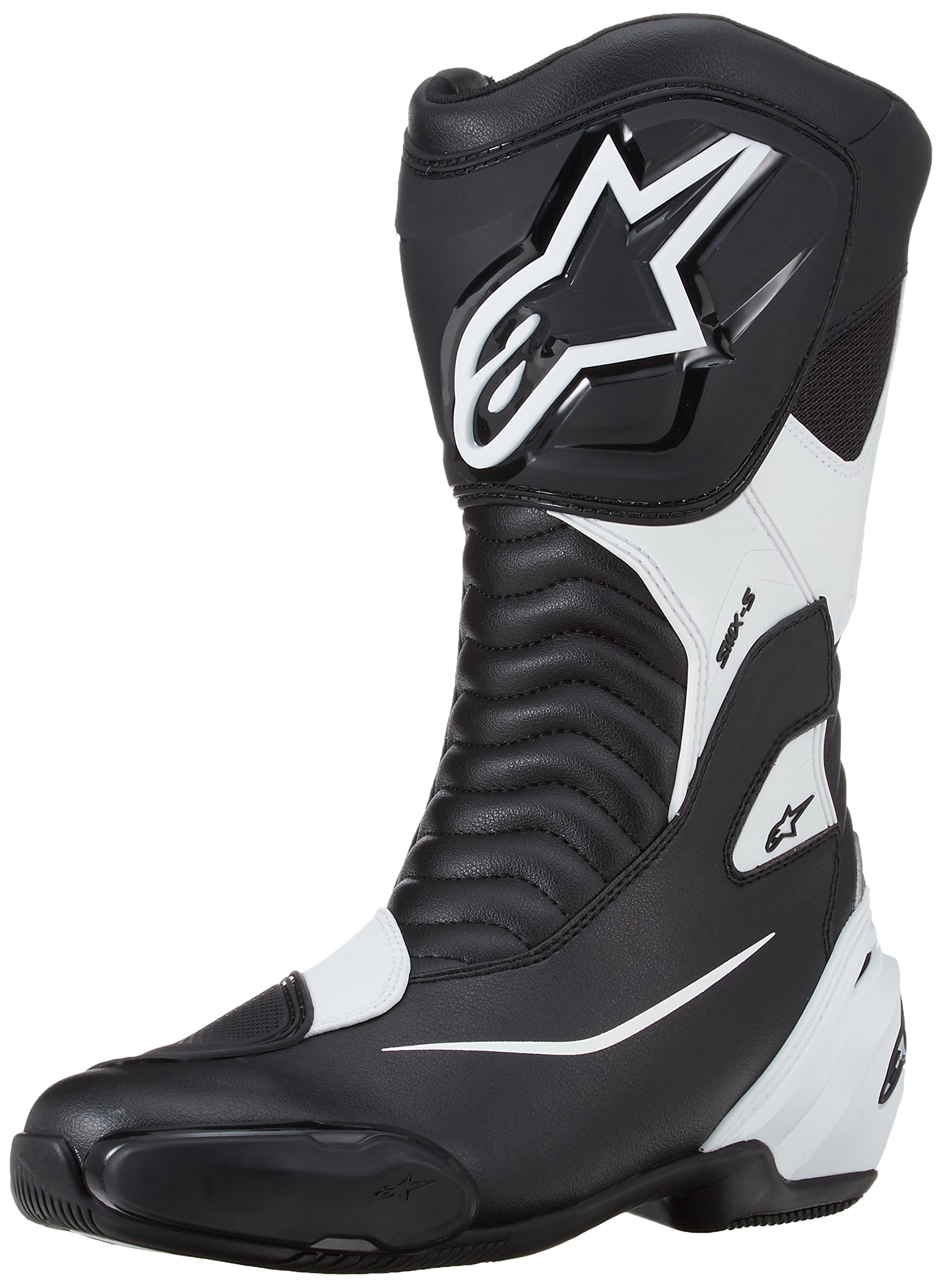 Alpinestars - Motorradstiefel SMX S Schwarz Weiss - 42, 222351712-42 von Alpinestars