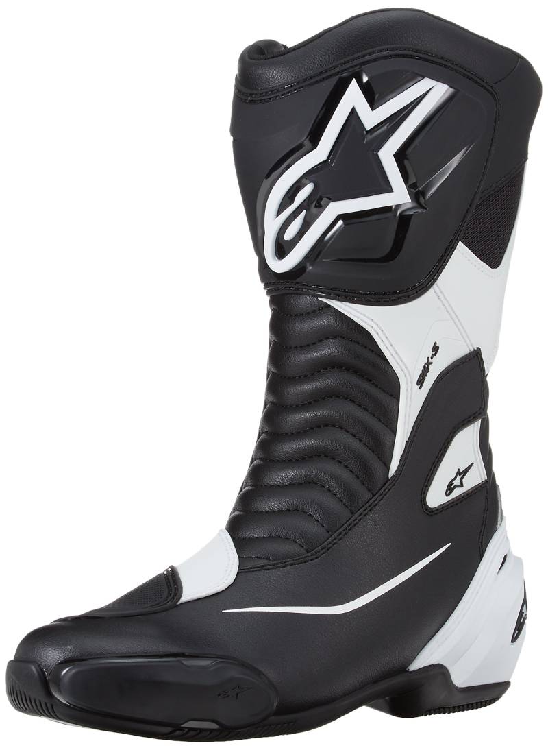 Alpinestars - Motorradstiefel SMX S Schwarz Weiss - 47 von Alpinestars