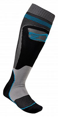 Alpinestars Mx Plus-1, Socken lang - Schwarz/Blau - S von Alpinestars