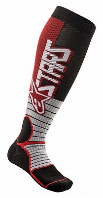 Alpinestars Mx Pro, Socken lang - Dunkelrot/Schwarz - S von Alpinestars