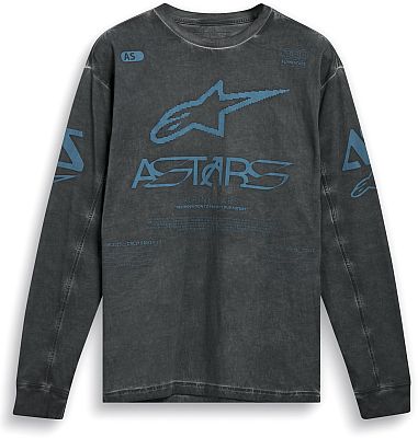 Alpinestars Nook Knit, T-Shirt langarm - Dunkelgrau/Blau - S von Alpinestars