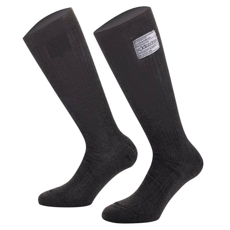 Alpinestars, Race V4 Socks, Technische Socken MX, Kompressionsstrümpfe für Damen und Herren, Funktionssocken für Motorradfahren, Motocross, Fahrradfahren, Laufen Schwarz Größe L (1er stück) von Alpinestars