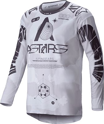 Alpinestars Racer Hollow, Trikot - Hellgrau/Dunkelgrau - XL von Alpinestars