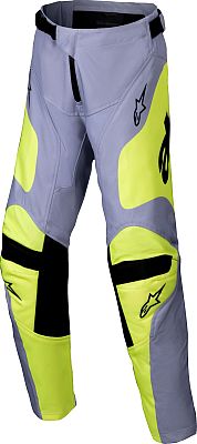 Alpinestars Racer Veil, Textilhose Jugend - Grau/Neon-Gelb/Schwarz - 28 von Alpinestars