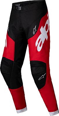 Alpinestars Racer Veil, Textilhose - Schwarz/Rot/Weiß - 38 von Alpinestars