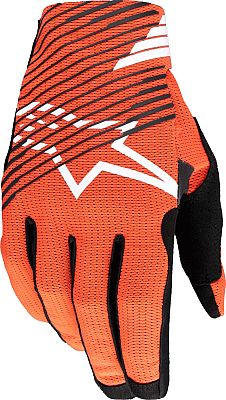 Alpinestars Radar Pro, Handschuhe - Orange/Schwarz/Weiß - S von Alpinestars