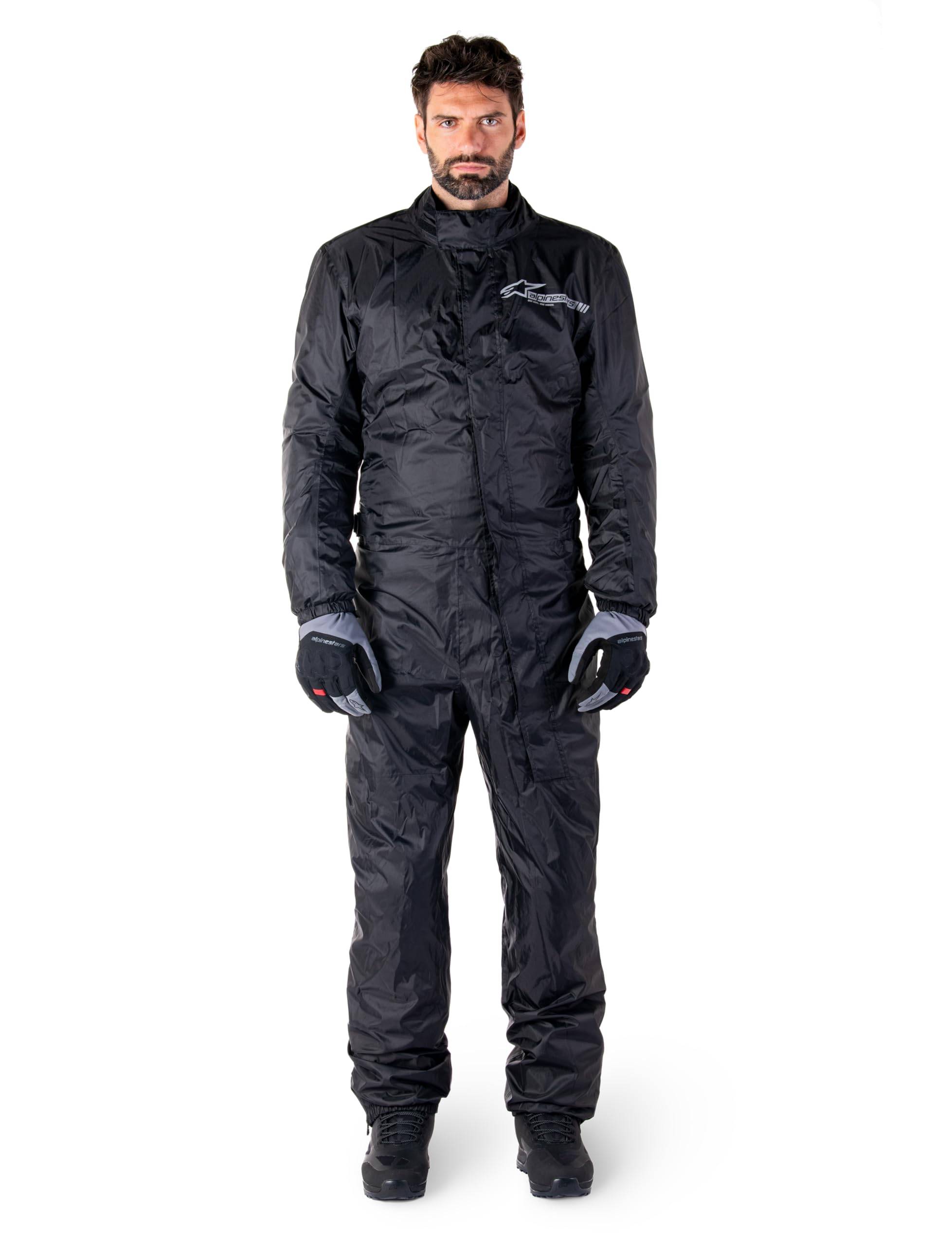 Alpinestars Regenkombi Hurricane Rain V2 Suit Regenschutz Regenanzug, BLACK, L von Alpinestars