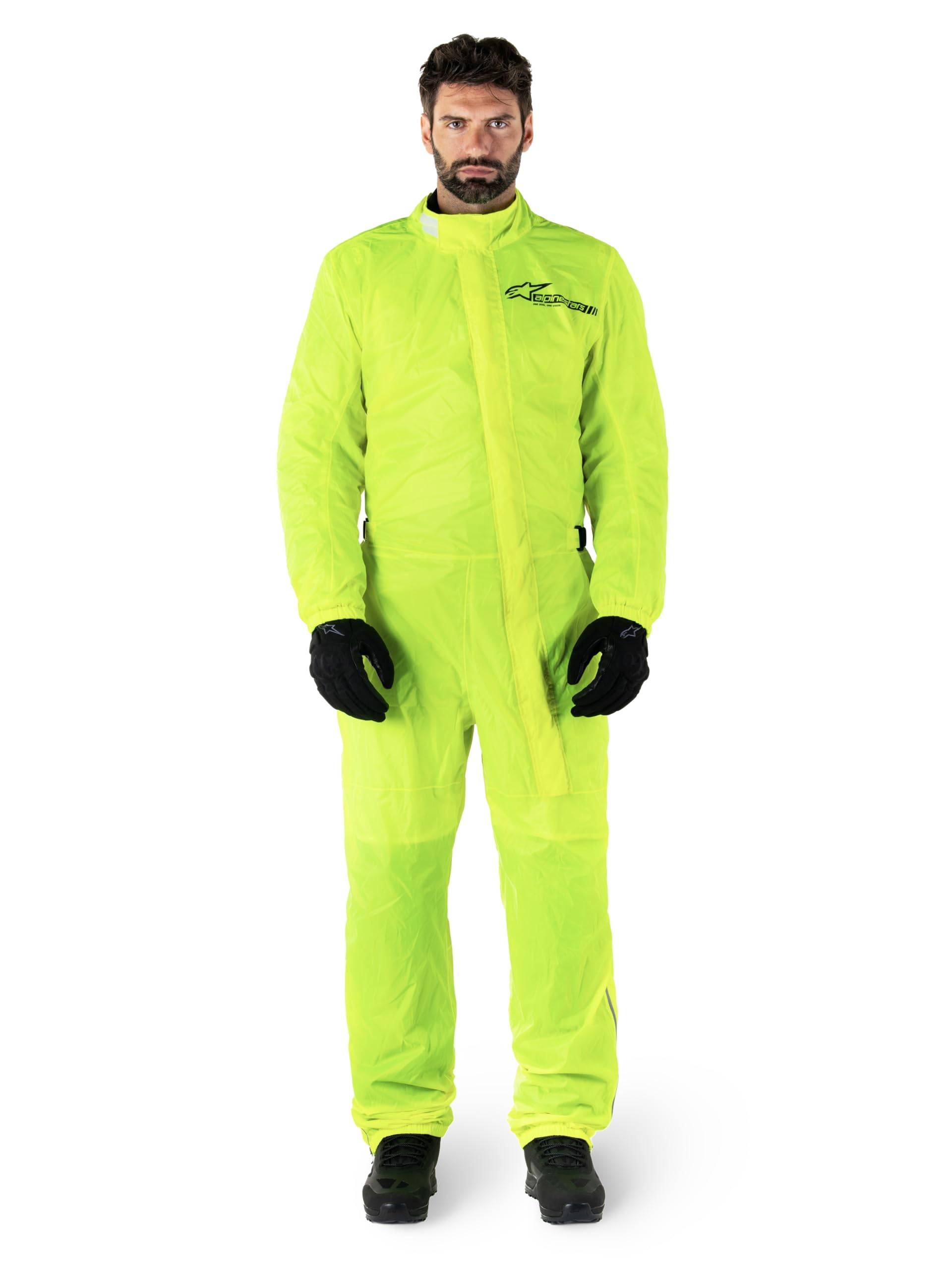 Alpinestars Regenkombi Hurricane Rain V2 Suit Regenschutz Regenanzug, YELLOW FLUO, M von Alpinestars