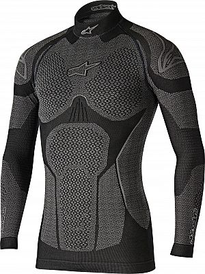 Alpinestars Ride Tech, Funktionsshirt langarm Winter - Schwarz/Grau - M/L von Alpinestars