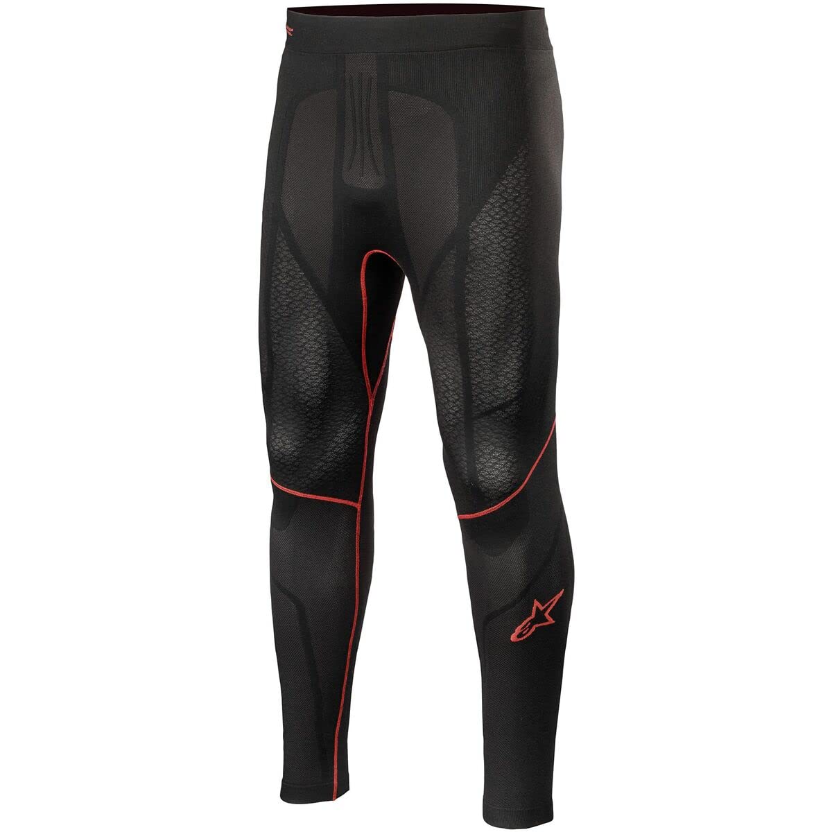 Alpinestars Ride Tech V2 Bottom Summer, Pants, Atmungsaktiv Thermoaktiv Funktionswäsche, Thermo Unterwäsche für Herren und Damen, Schwarz/Rot, Größe M/L von Alpinestars