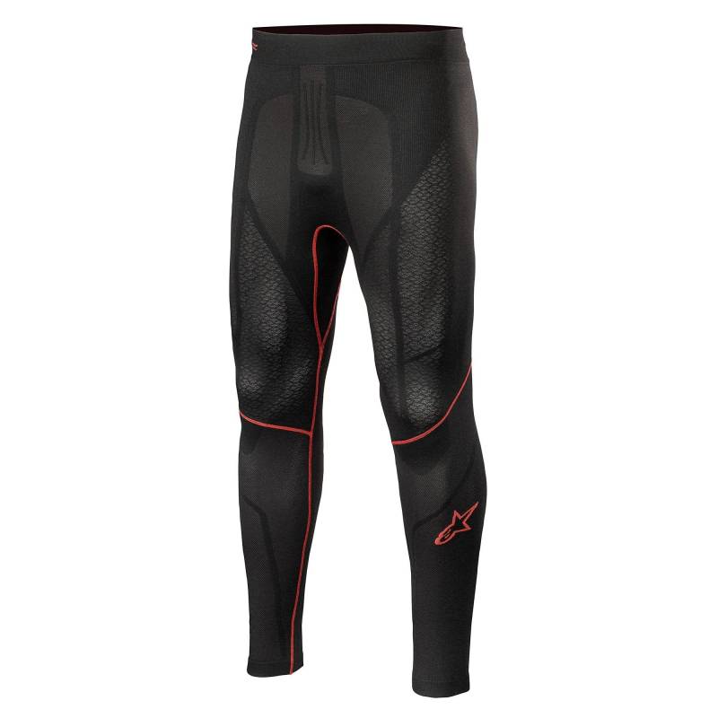 Alpinestars Ride Tech V2 Bottom Summer, Pants, Atmungsaktiv Thermoaktiv Funktionswäsche, Thermo Unterwäsche für Herren und Damen, Schwarz/Rot, Größe XS/S von Alpinestars