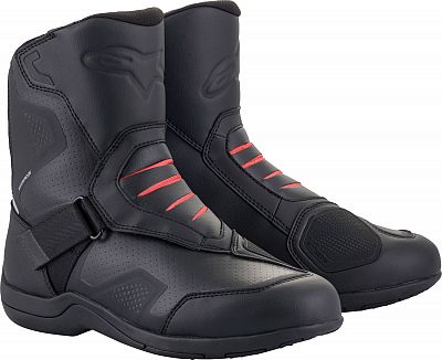 Alpinestars Ridge V2, Kurzstiefel wasserdicht - Schwarz/Rot - 43 EU von Alpinestars