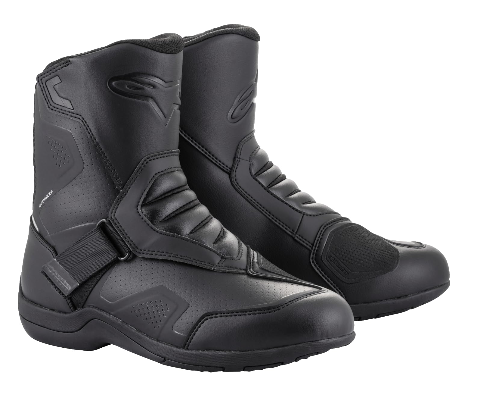 Alpinestars Ridge V2 Wasserdichte Motorradstiefel (Black,47) von Alpinestars