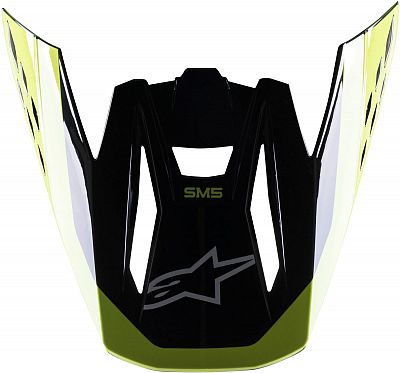 Alpinestars S-M5 Beam, Helmschirm - Schwarz/Neon-Gelb von Alpinestars