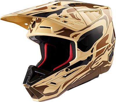 Alpinestars S-M5 Mineral, Motocrosshelm - Matt Beige/Dunkelbraun/Schwarz - XL von Alpinestars