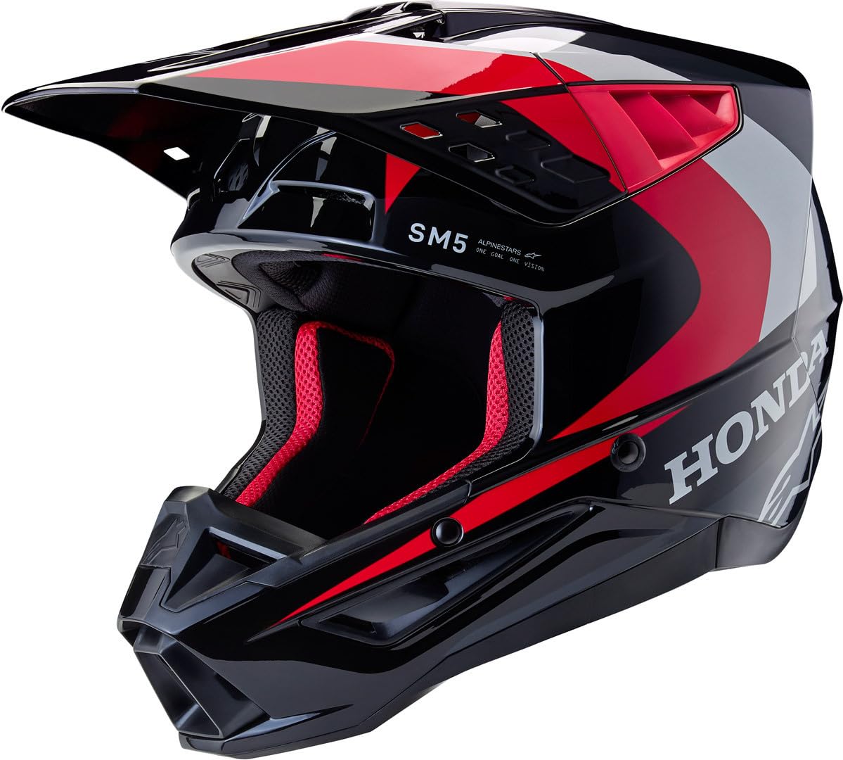 Alpinestars SM5 Helm Motocross schwarz (S) von Alpinestars