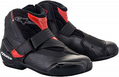 Alpinestars SMX-1 R V2 Vented, Kurzstiefel perforiert - Schwarz/Rot - 39 EU von Alpinestars