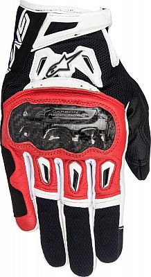 Alpinestars SMX 2 Air Carbon V2, Handschuhe - Schwarz/Rot/Weiß - L von Alpinestars