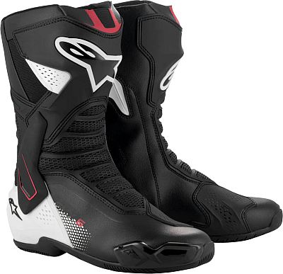 Alpinestars SMX-6 V3, Stiefel - Schwarz/Weiß/Rot - 45 EU von Alpinestars