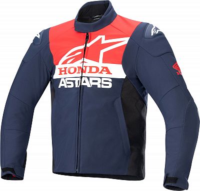 Alpinestars SMX Honda, Textiljacke wasserdicht - Dunkelblau/Schwarz/Hellrot - L von Alpinestars