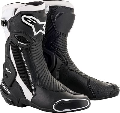 Alpinestars SMX Plus V2, Stiefel - Schwarz/Weiß - 43 EU von Alpinestars