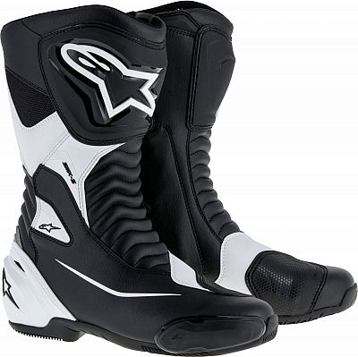 Alpinestars SMX S, Stiefel - Schwarz/Weiß - 47 EU von Alpinestars