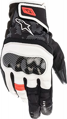 Alpinestars SMX Z, Handschuhe Drystar - Schwarz/Weiß/Neon-Rot - XXL von Alpinestars