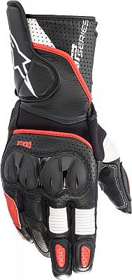 Alpinestars SP-2 V3, Handschuhe - Schwarz/Weiß/Hellrot - 3XL von Alpinestars