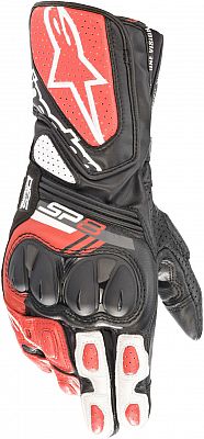 Alpinestars SP-8 V3, Handschuhe - Schwarz/Neon-Rot/Weiß - S von Alpinestars