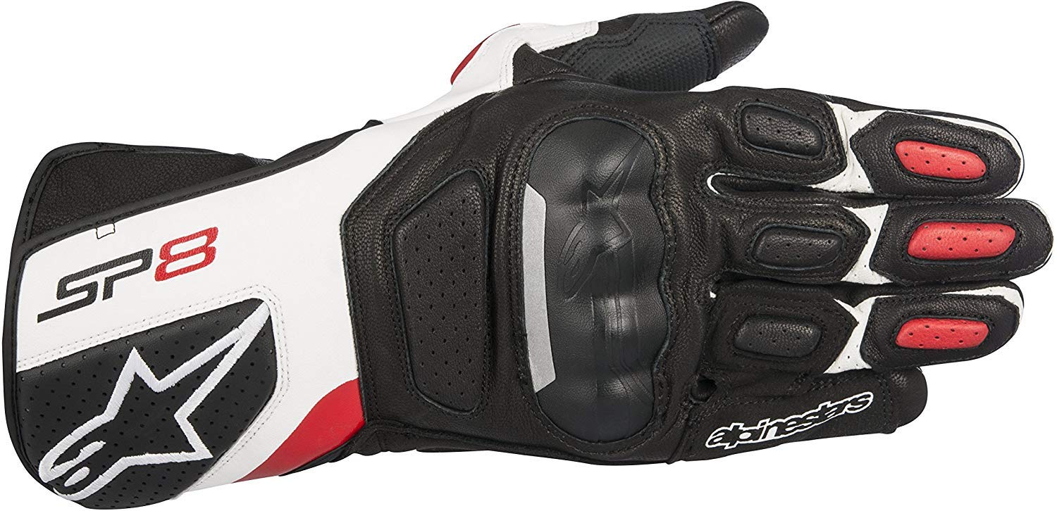 Alpinestars SP-8 v2 Handschuh schwarz/weiÃŸ XXL - Motorradhandschuhe von Alpinestars