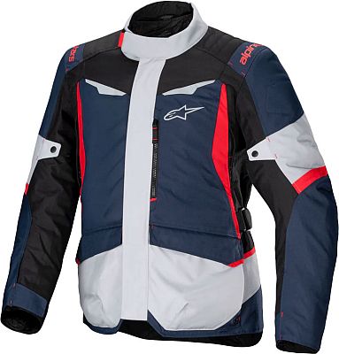 Alpinestars ST-1, Textiljacke wasserdicht - Hellgrau/Dunkelblau/Schwarz/Rot - S von Alpinestars