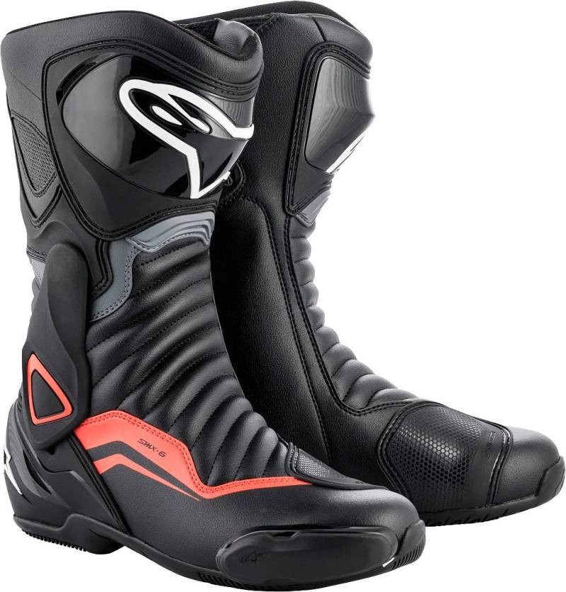 Alpinestars Smx-6 V2 Black/Grey/Fluo Red, 43 von Alpinestars