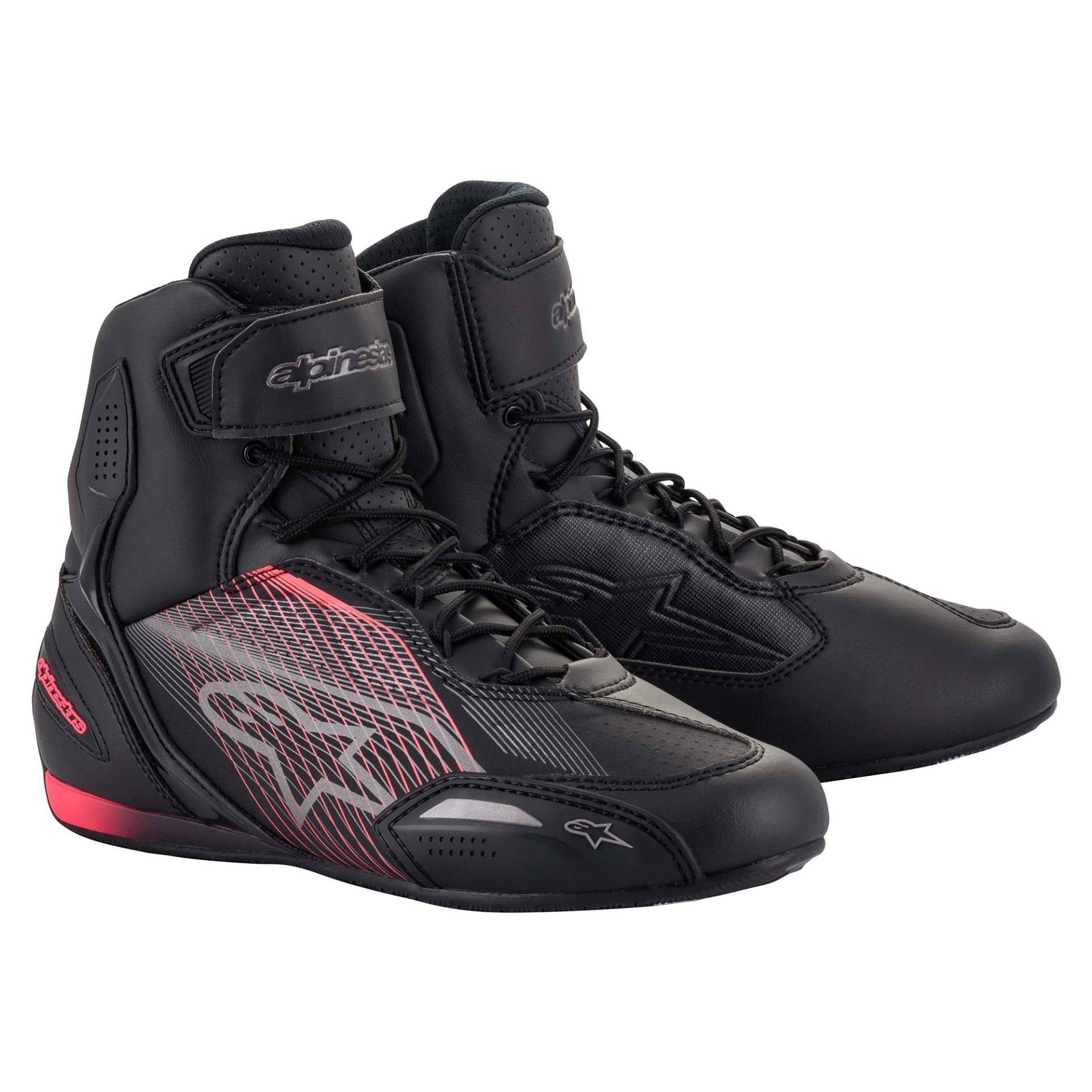 Alpinestars Stella Faster-3 Shoes Black/Gun Metal Diva Pink von Alpinestars