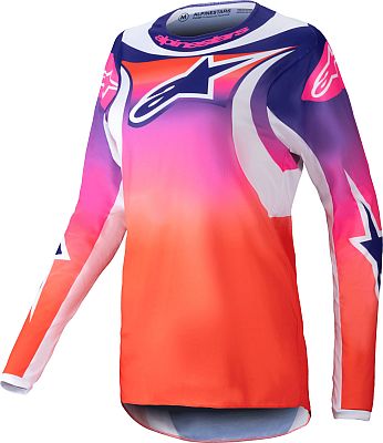 Alpinestars Stella Fluid Wurx, Trikot Damen - Orange/Lila/Weiß - M von Alpinestars