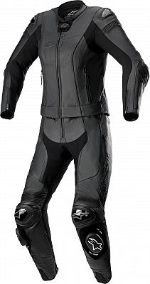 Alpinestars Stella Missile V2, Lederkombi 2tlg. Damen - Schwarz/Schwarz - 46 von Alpinestars