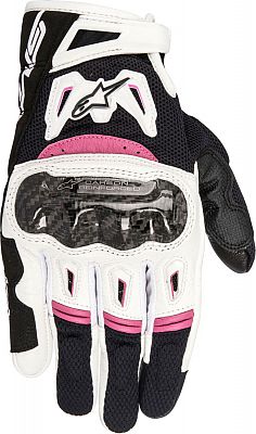 Alpinestars Stella SMX 2 Air Carbon V2, Handschuhe Damen - Schwarz/Weiß/Pink - L von Alpinestars