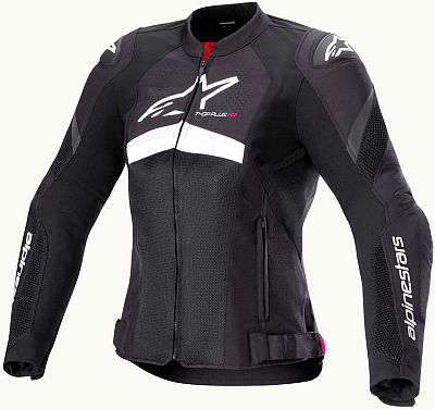 Alpinestars Stella T-GP Plus R V4 Airflow, Textiljacke Damen - Schwarz/Weiß - L von Alpinestars