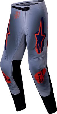 Alpinestars Supertech Lipan, Textilhose - Grau/Orange/Dunkelblau - 32 von Alpinestars