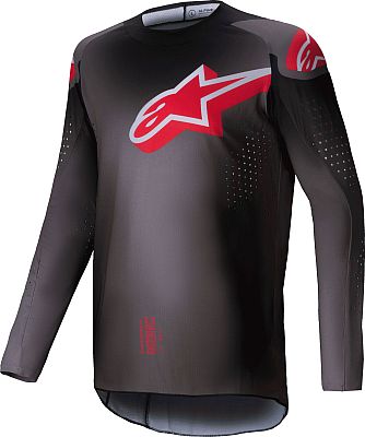 Alpinestars Supertech Lipan, Trikot - Grau/Schwarz/Rot - L von Alpinestars