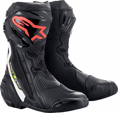 Alpinestars Supertech R, Stiefel - Hellrot/Neon-Rot/Schwarz - 44 EU von Alpinestars