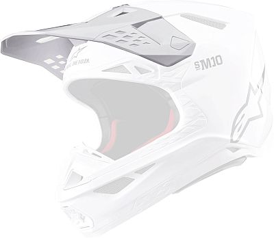 Alpinestars Supertech S-M10 Solid, Helmschirm - Weiß von Alpinestars