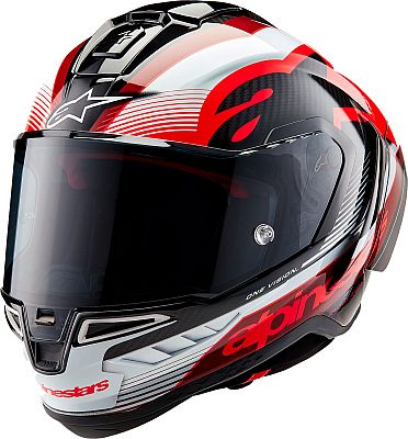 Alpinestars Supertech S-R10 Team, Integralhelm - Schwarz/Rot/Weiß - L von Alpinestars