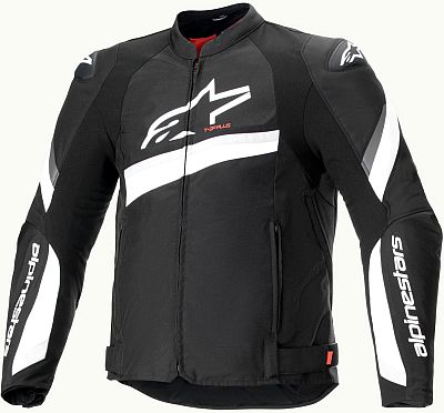 Alpinestars T-GP Plus R V4, Textiljacke - Schwarz/Weiß - 4XL von Alpinestars