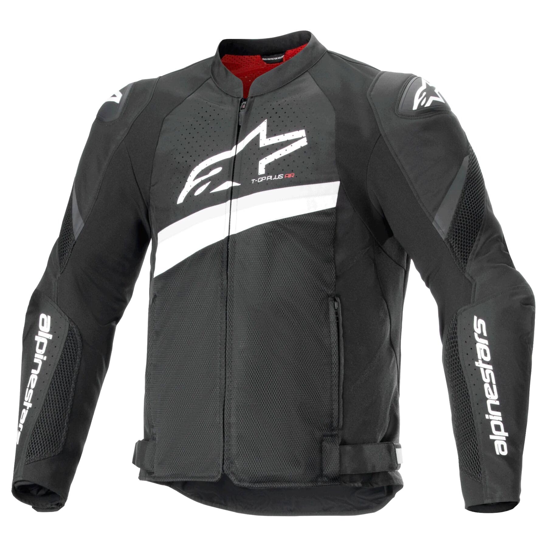 Alpinestars T-GP Plus R V4 Airflow Herren Street Motorradjacken - Schwarz/Weiß/L von Alpinestars