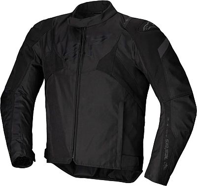 Alpinestars T-Jaws V4, Textiljacke wasserdicht - Schwarz/Schwarz - S von Alpinestars