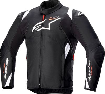 Alpinestars T-SP 1 V2, Textiljacke wasserdicht - Schwarz/Weiß - XL von Alpinestars