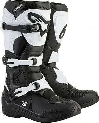 Alpinestars Tech 3 S23, Stiefel - Schwarz/Weiß - 12 US von Alpinestars