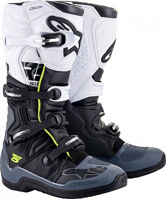 Alpinestars Tech 5 S23, Stiefel - Schwarz/Dunkelgrau/Weiß - 10 US von Alpinestars