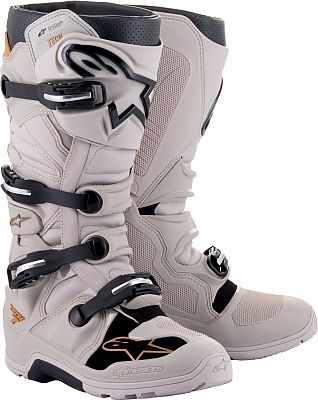 Alpinestars Tech 7 Enduro Drystar S23, Stiefel wasserdicht - Grau/Beige - 13 US von Alpinestars